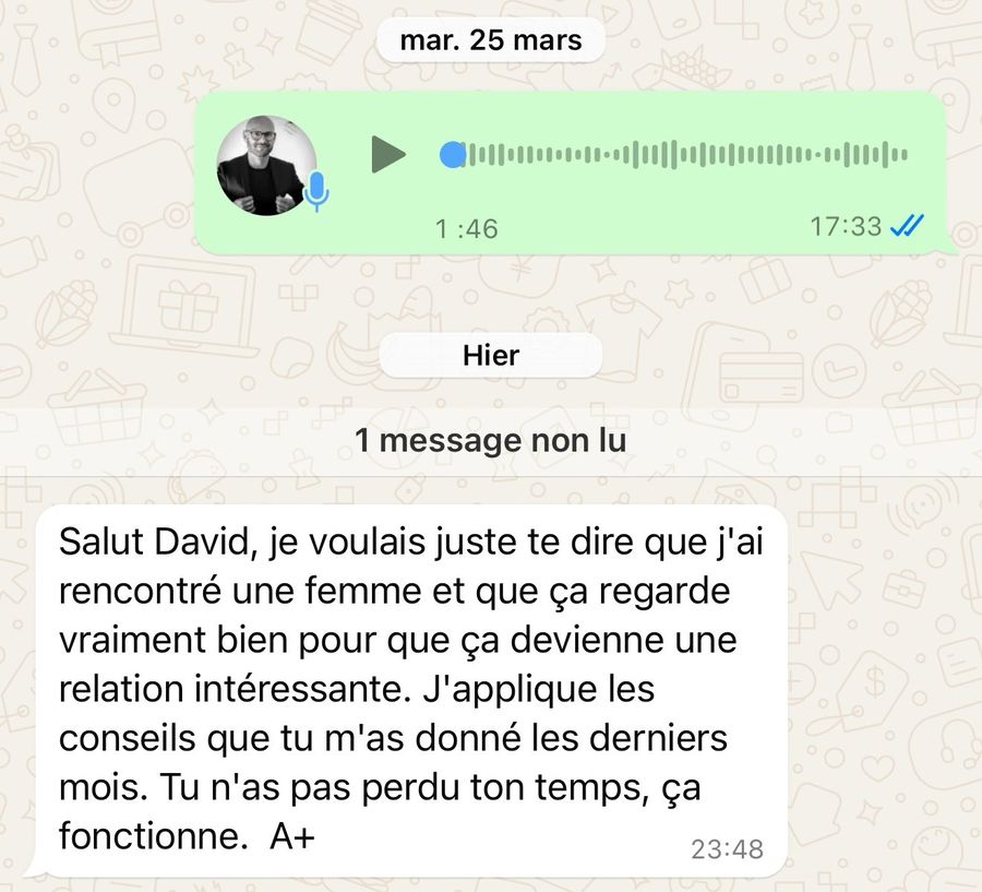 Message d'un membre de Renouveau